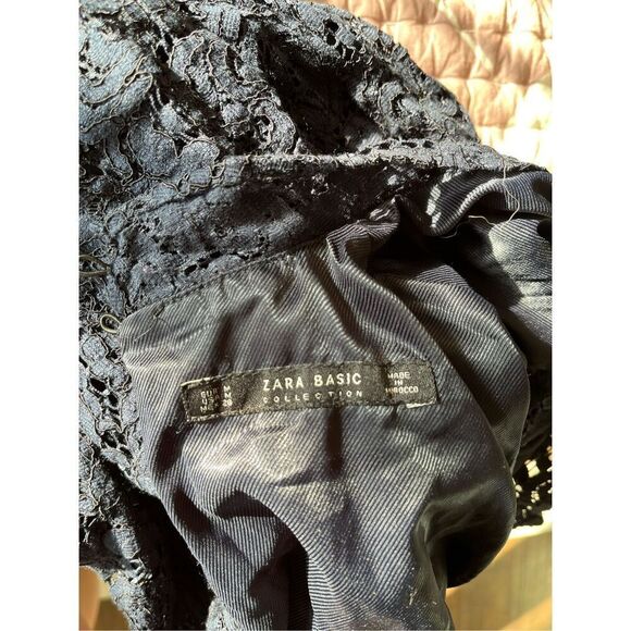 Zara blue lace dress size medium - Picture 4 of 4